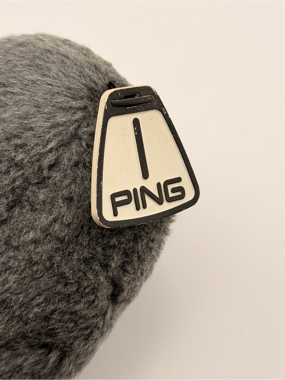 Ping Gray Fuzzy Golf Club Head Cover number 1